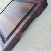 Walnut Edge-Grain Cutting board with Juice Groove and Side Handles - Todd Alan Woodcraft