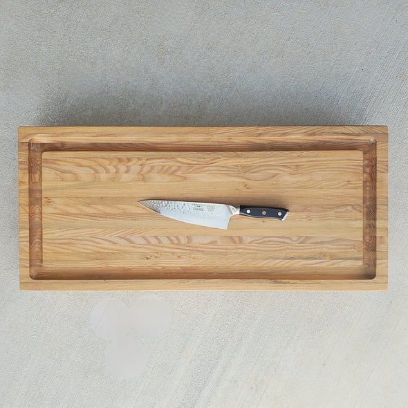 Custom Oregon Ash Edge-grain Cutting Board with Juice Groove