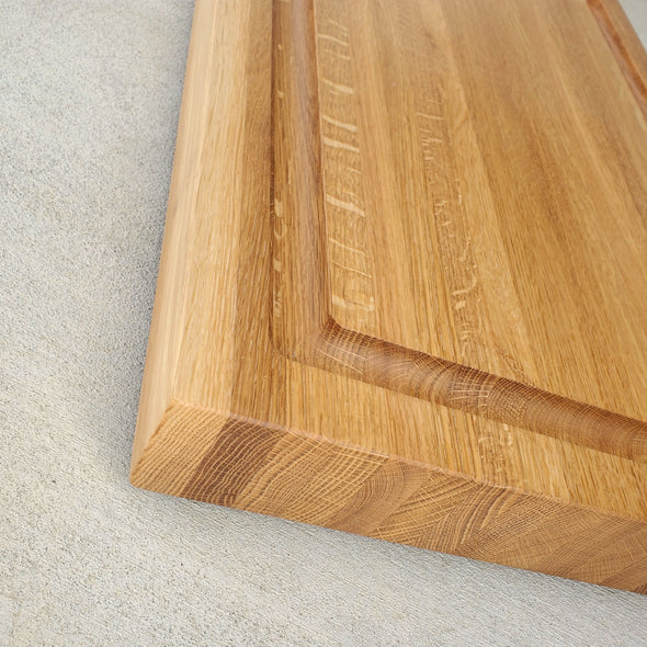 Large White Oak Cutting Board with Juice Groove - Todd Alan Woodcraft