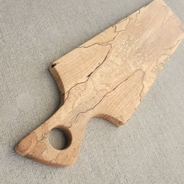 Spalted Pecan Bread & Cheese serving board - Todd Alan Woodcraft