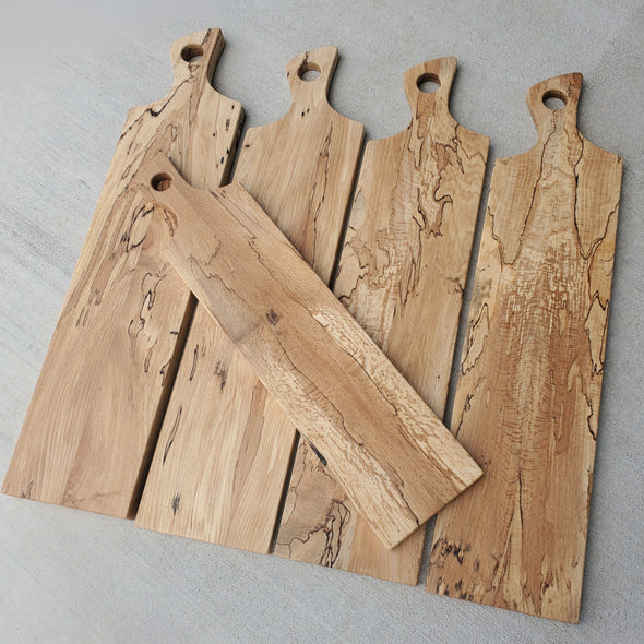 Spalted Pecan Bread & Cheese serving board - Todd Alan Woodcraft