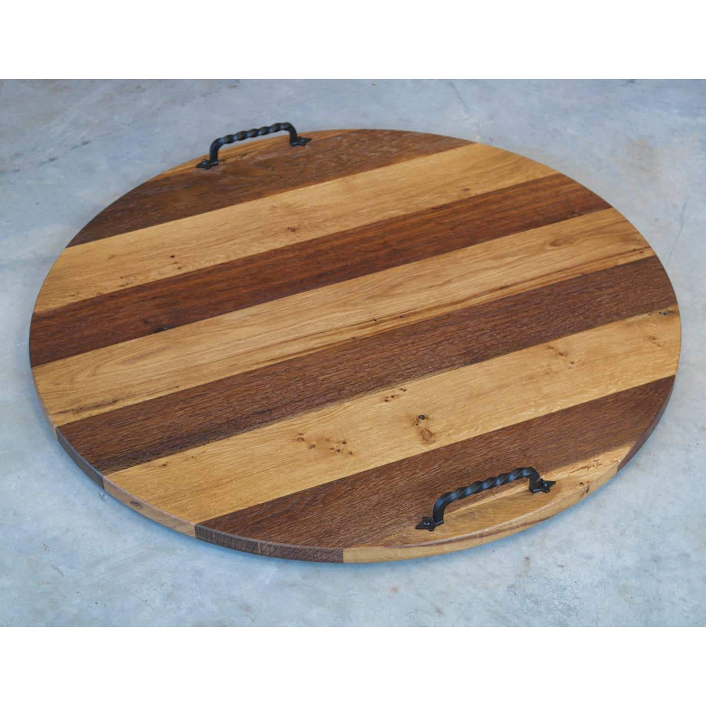 Round Cutting Board - Medium - Iron Accents