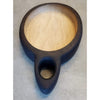 Blackened Oak Bowl with Triangle Handle - Todd Alan Woodcraft