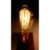 Steel and Copper Lamp w/ French Oak & Purple Heart Base - Todd Alan Woodcraft