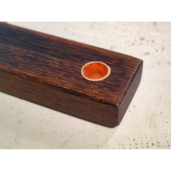 French Roasted Oak Copper Sleeve Serving Board - Todd Alan Woodcraft