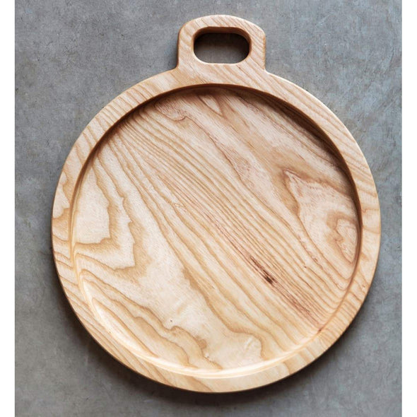 Le Plateau Ronde Ash Serving Tray - Todd Alan Woodcraft