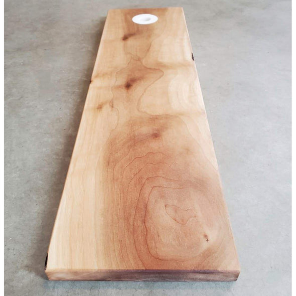 Walnut with White Epoxy Ring Handle Serving Board - Todd Alan Woodcraft